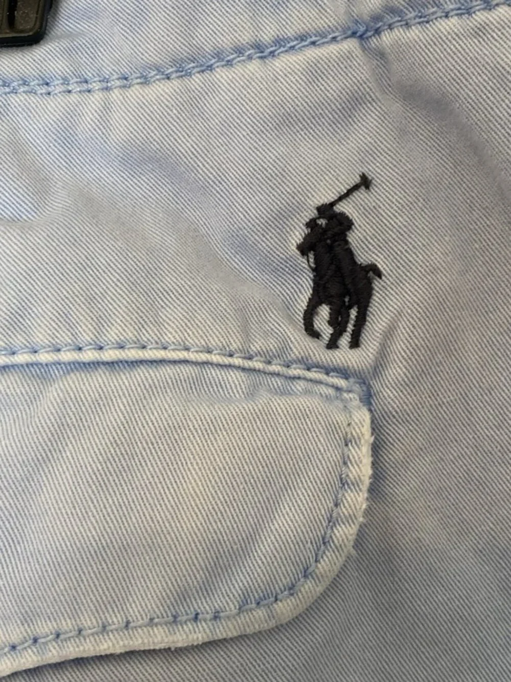 Polo Ralph Lauren Shorts Men 38 Light Blue Flat Front Casual Summer Beach Cotton
